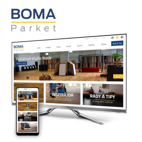 Nové logo a webové stránky BOMA PARKET